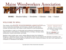 Tablet Screenshot of mainewoodworkers.org